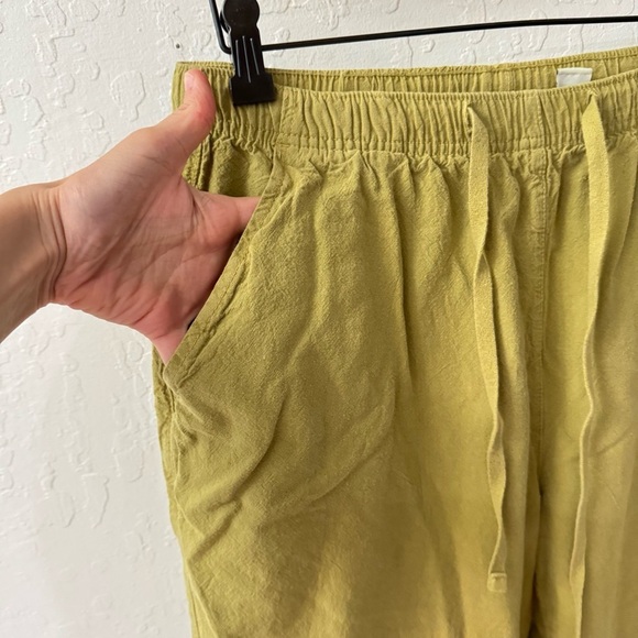 Classic Elements 100% Cotton Green Pull On Drawstring Pants M - Picture 2 of 4